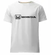 Мужская премиум футболка Honda logo Белый Мужская премиум футболка Honda logo Белый фото