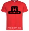 Мужская футболка Лого Honda Красный фото