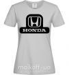 Женская футболка Лого Honda Серый фото