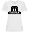 Женская футболка Лого Honda Белый фото