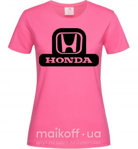 Жіноча футболка Лого Honda Яскраво-рожевий фото
