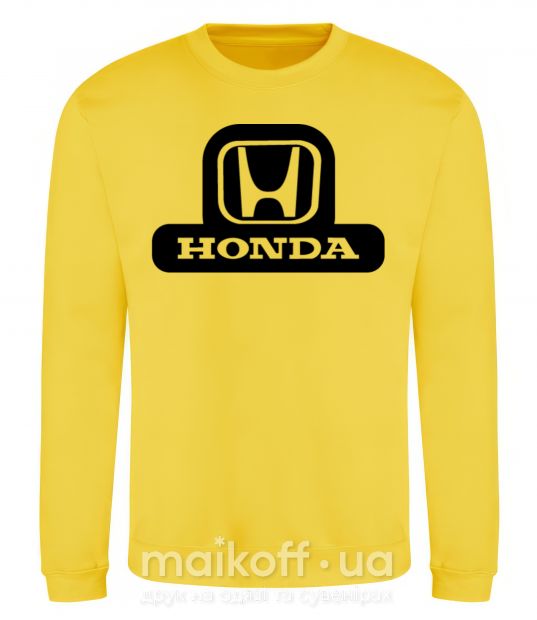 Свитшот Лого Honda Солнечно желтый фото