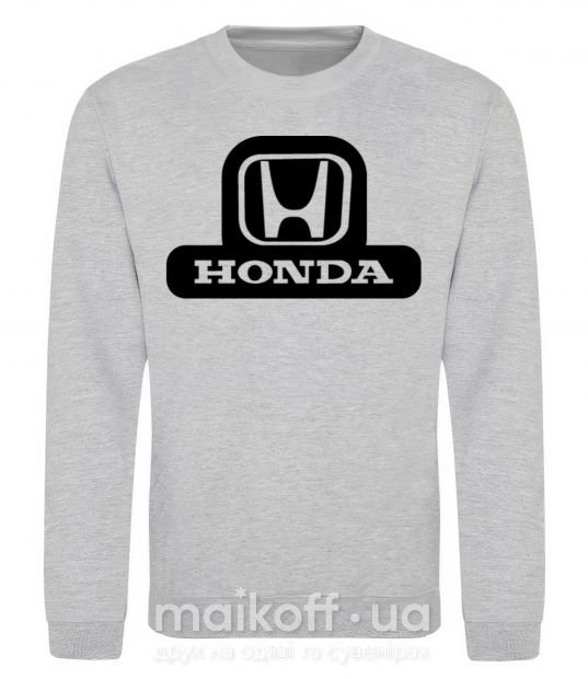 Світшот Лого Honda Сірий меланж фото