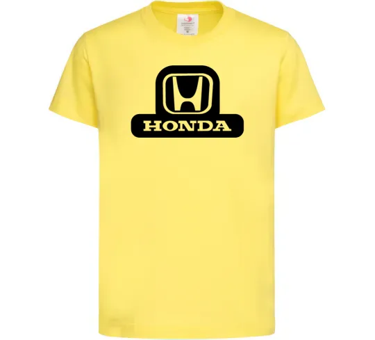 Детская футболка Лого Honda Лимонный фото