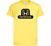 Детская футболка Лого Honda Лимонный фото