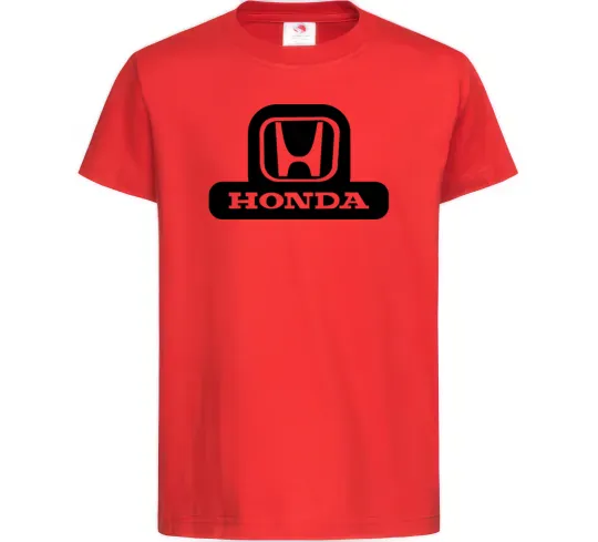 Детская футболка Лого Honda Красный фото