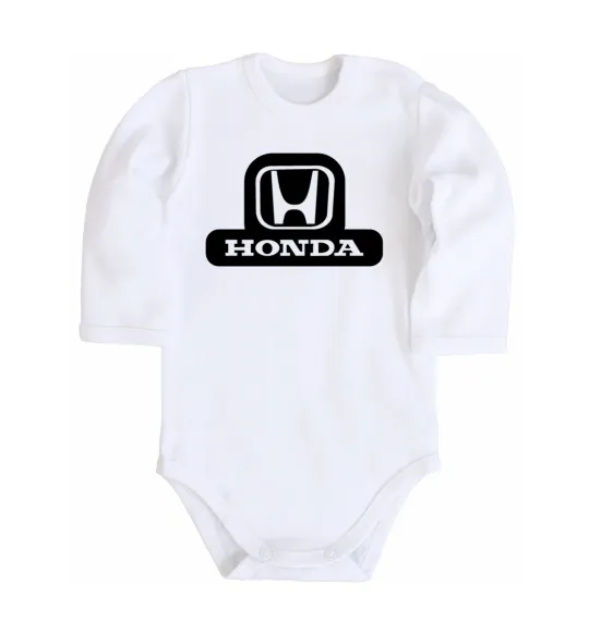 Детский боди Лого Honda Белый фото