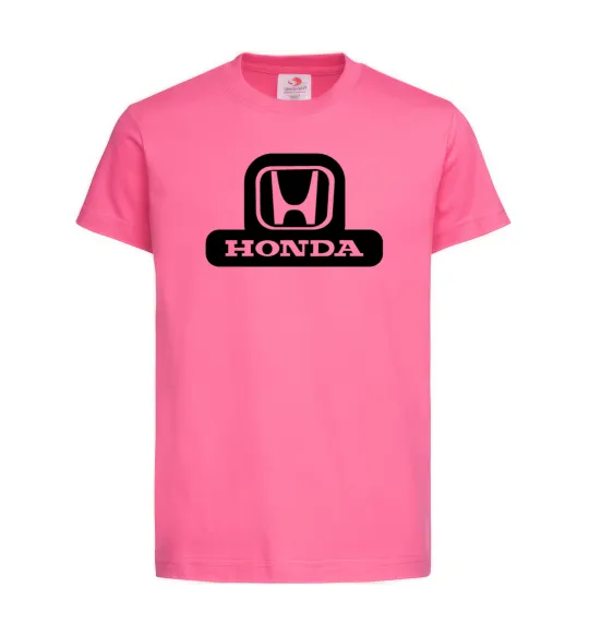 Дитяча футболка Лого Honda Яскраво-рожевий фото