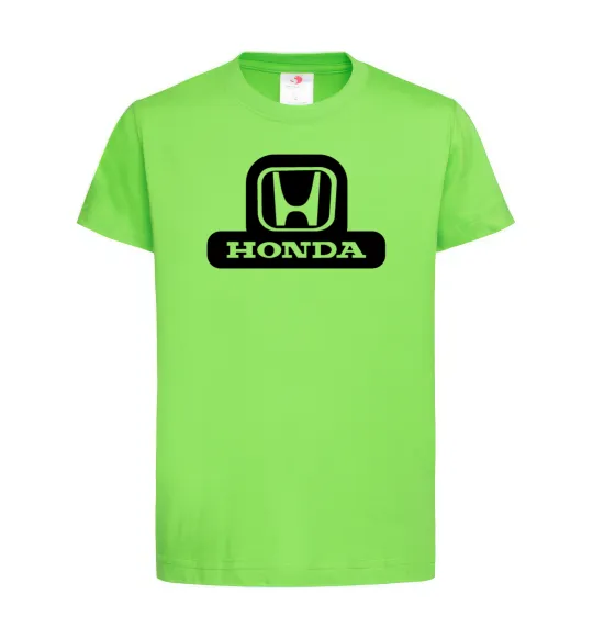 Дитяча футболка Лого Honda Лаймовий фото