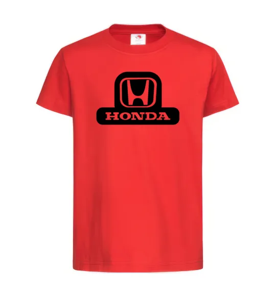 Дитяча футболка Лого Honda Червоний фото