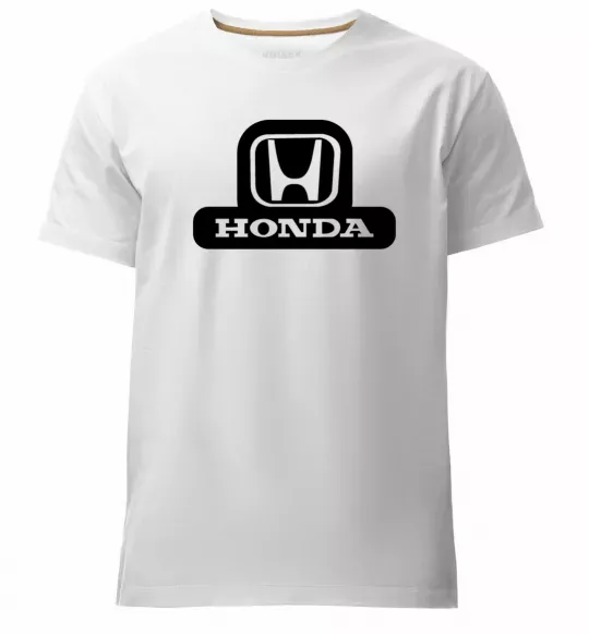 Мужская премиум футболка Лого Honda Белый фото