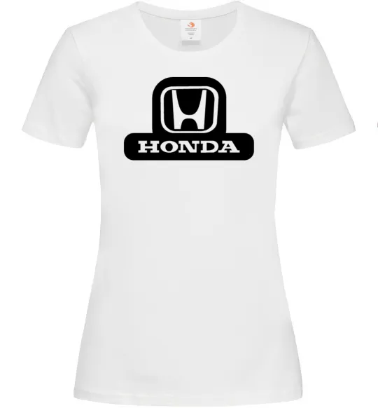 Женская футболка Лого Honda Белый фото