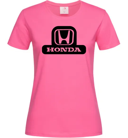 Женская футболка Лого Honda Ярко-розовый фото