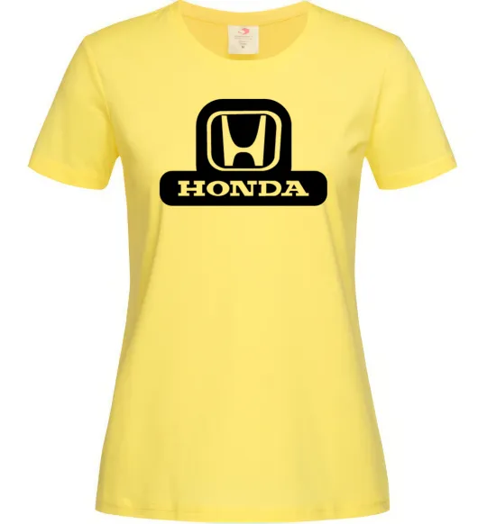 Женская футболка Лого Honda Лимонный фото