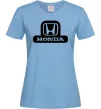Женская футболка Лого Honda Голубой фото