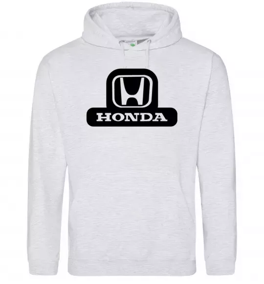 Чоловіча толстовка (худі) Лого Honda Сірий меланж фото