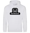 Чоловіча толстовка (худі) Лого Honda Сірий меланж Чоловіча толстовка (худі) Лого Honda Сірий меланж фото