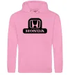 Женская толстовка (худи) Лого Honda Розовый фото