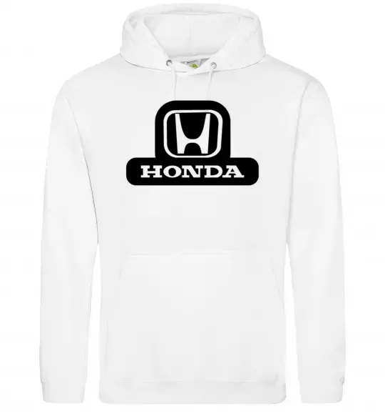 Женская толстовка (худи) Лого Honda Белый фото