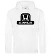 Женская толстовка (худи) Лого Honda Белый фото