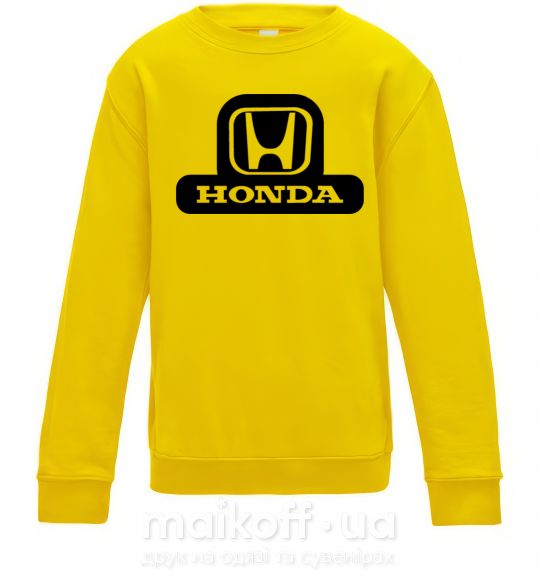 Дитячий світшот Лого Honda Сонячно жовтий фото