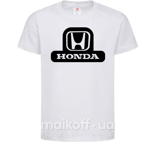 Детская футболка Лого Honda Белый фото