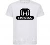 Детская футболка Лого Honda Белый фото