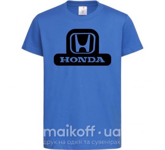 Детская футболка Лого Honda Ярко-синий фото