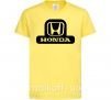Детская футболка Лого Honda Лимонный фото