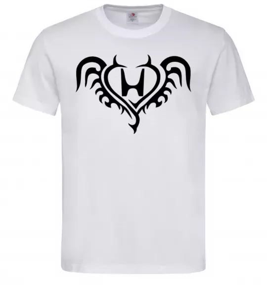 Мужская футболка Honda devil Белый фото