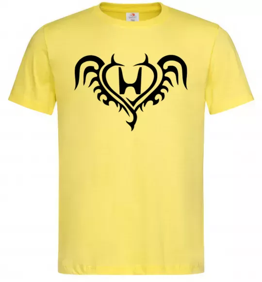 Мужская футболка Honda devil Лимонный фото