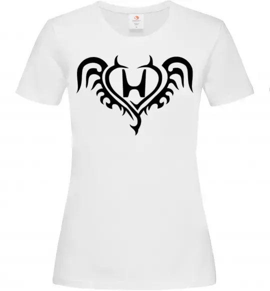 Женская футболка Honda devil Белый фото