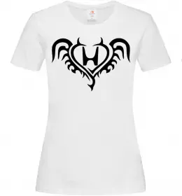 Женская футболка Honda devil Белый фото