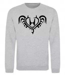 Свитшот Honda devil Серый меланж фото