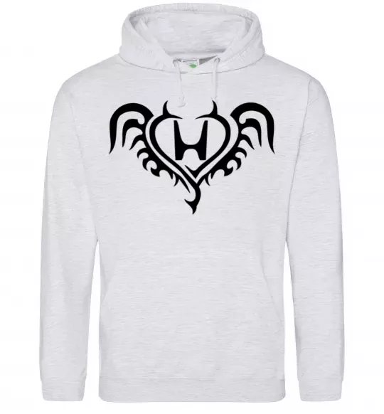 Чоловіча толстовка (худі) Honda devil Сірий меланж фото