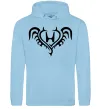Мужская толстовка (худи) Honda devil Голубой фото