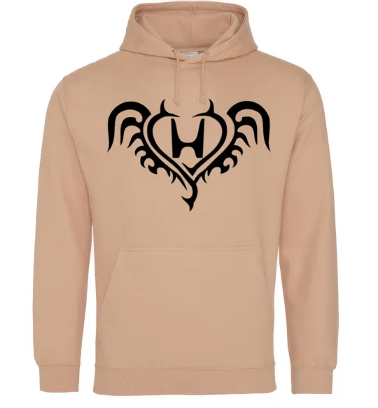 Женская толстовка (худи) Honda devil Песочный фото