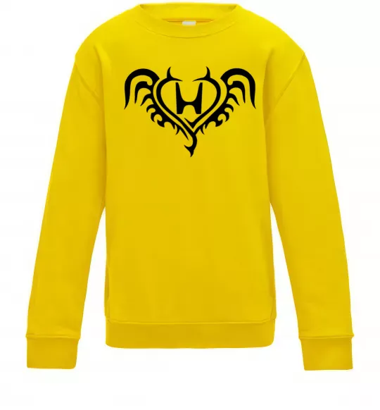 Детский Свитшот Honda devil Солнечно желтый фото
