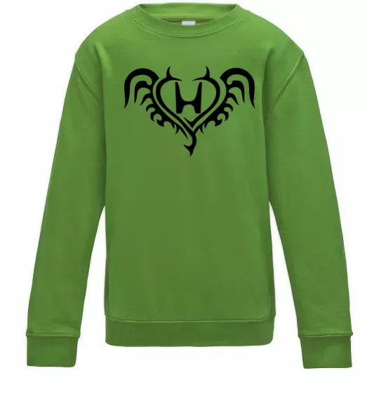 Детский Свитшот Honda devil Лаймовый фото