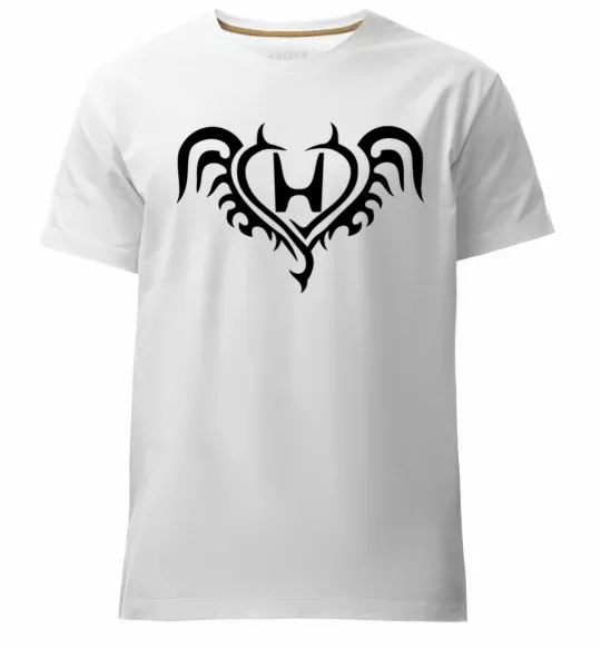 Мужская премиум футболка Honda devil Белый фото