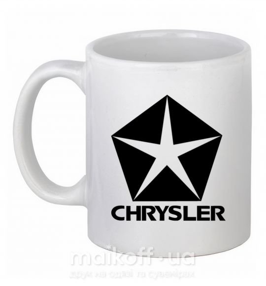 Чашка керамическая Logo Chrysler Белый фото