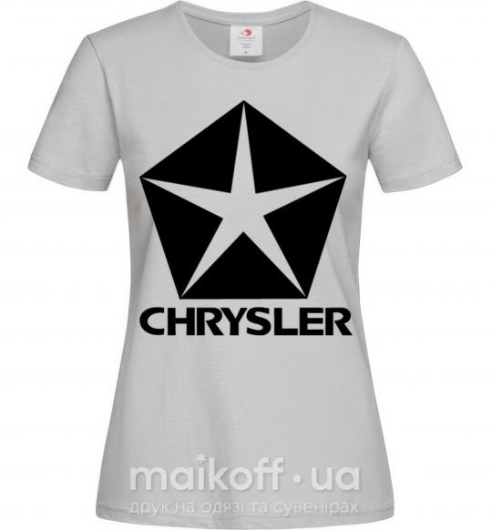 Женская футболка Logo Chrysler Серый фото