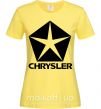 Женская футболка Logo Chrysler Лимонный фото