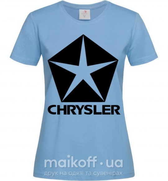 Женская футболка Logo Chrysler Голубой фото