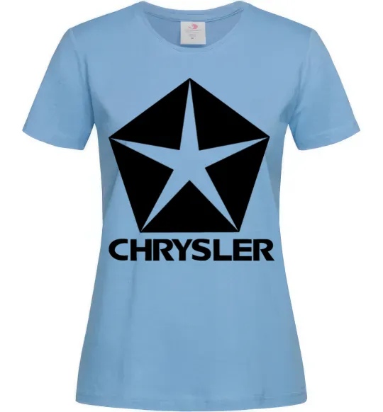 Женская футболка Logo Chrysler Голубой фото