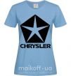 Женская футболка Logo Chrysler Голубой фото