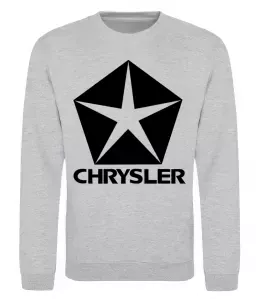 Свитшот Real men drive Chrysler Белый фото