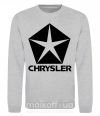Свитшот Logo Chrysler Серый меланж фото