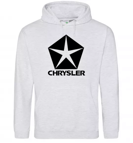 Чоловіча толстовка (худі) Logo Chrysler Сірий меланж фото