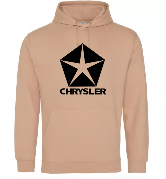 Чоловіча толстовка (худі) Logo Chrysler Пісочний фото